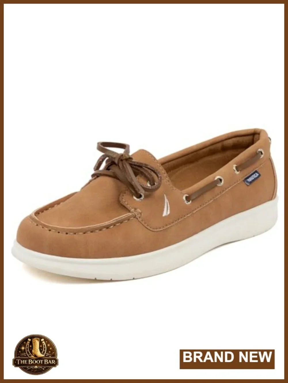 Women's Casual Boat Shoes, Moc-Toe Loafers with Cushioned Insole, Deck Fashion